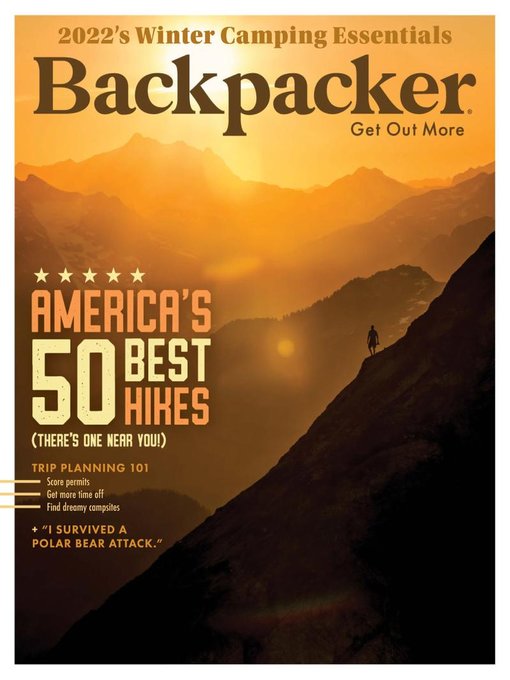 Cover image for Backpacker: January/February 2022